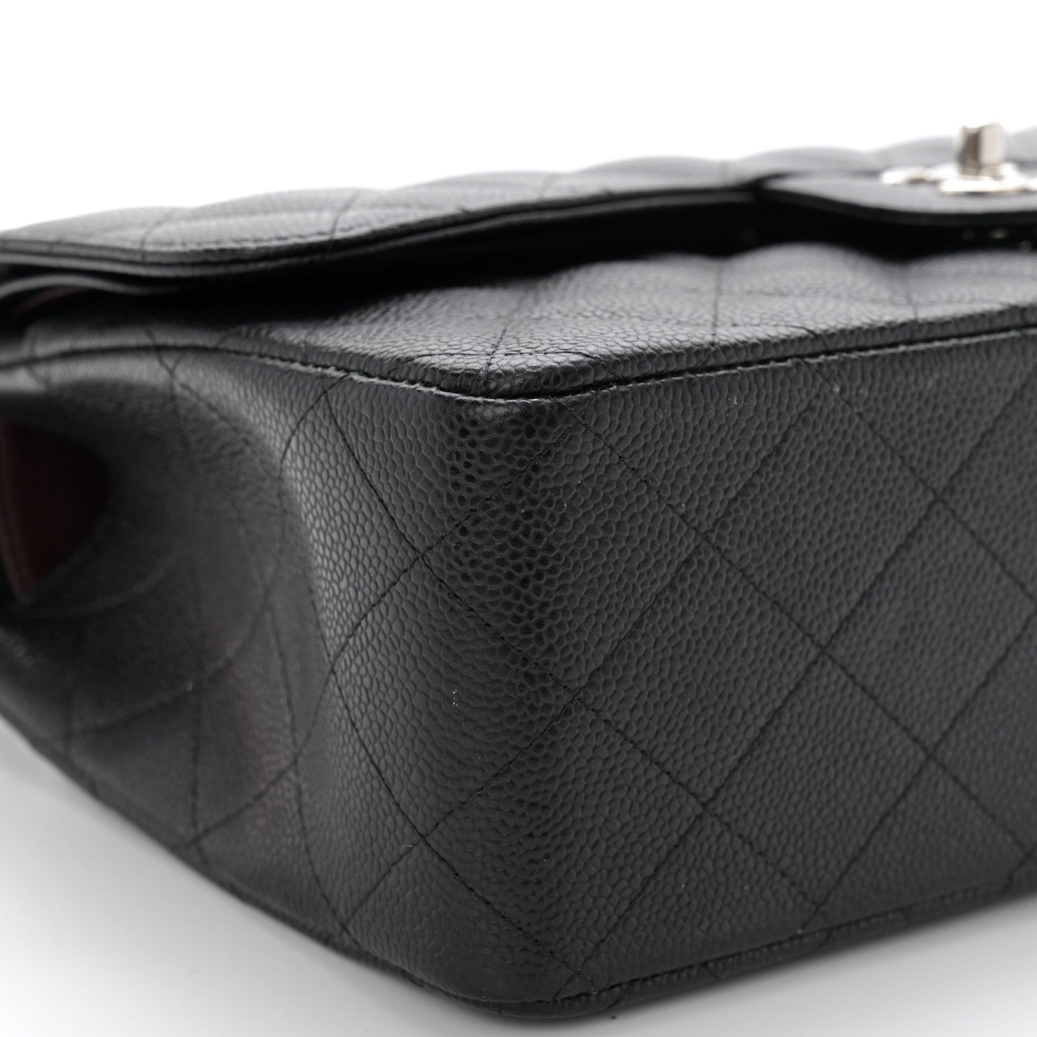 Chanel Caviar Quilted Jumbo Double Flap Black 9 of 10