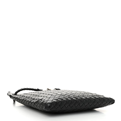 Bottega Veneta Nappa Intrecciato Andiamo Flat Messenger Black 4 of 10