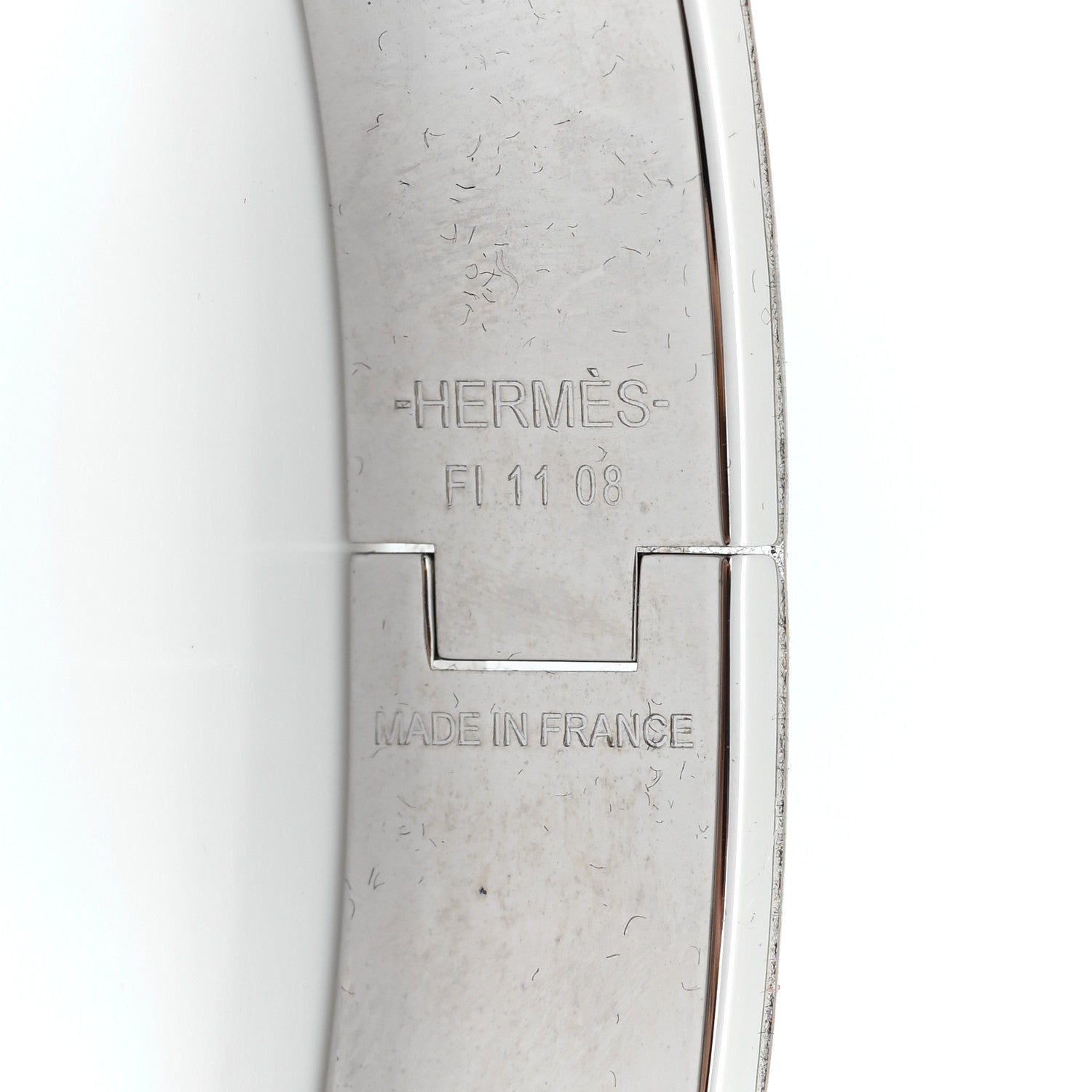 Hermes Brushed Paladium Jet Bracelet 4 of 5