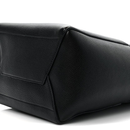Celine Soft Grained Calfskin Sangle Bucket Bag Black 9 of 11