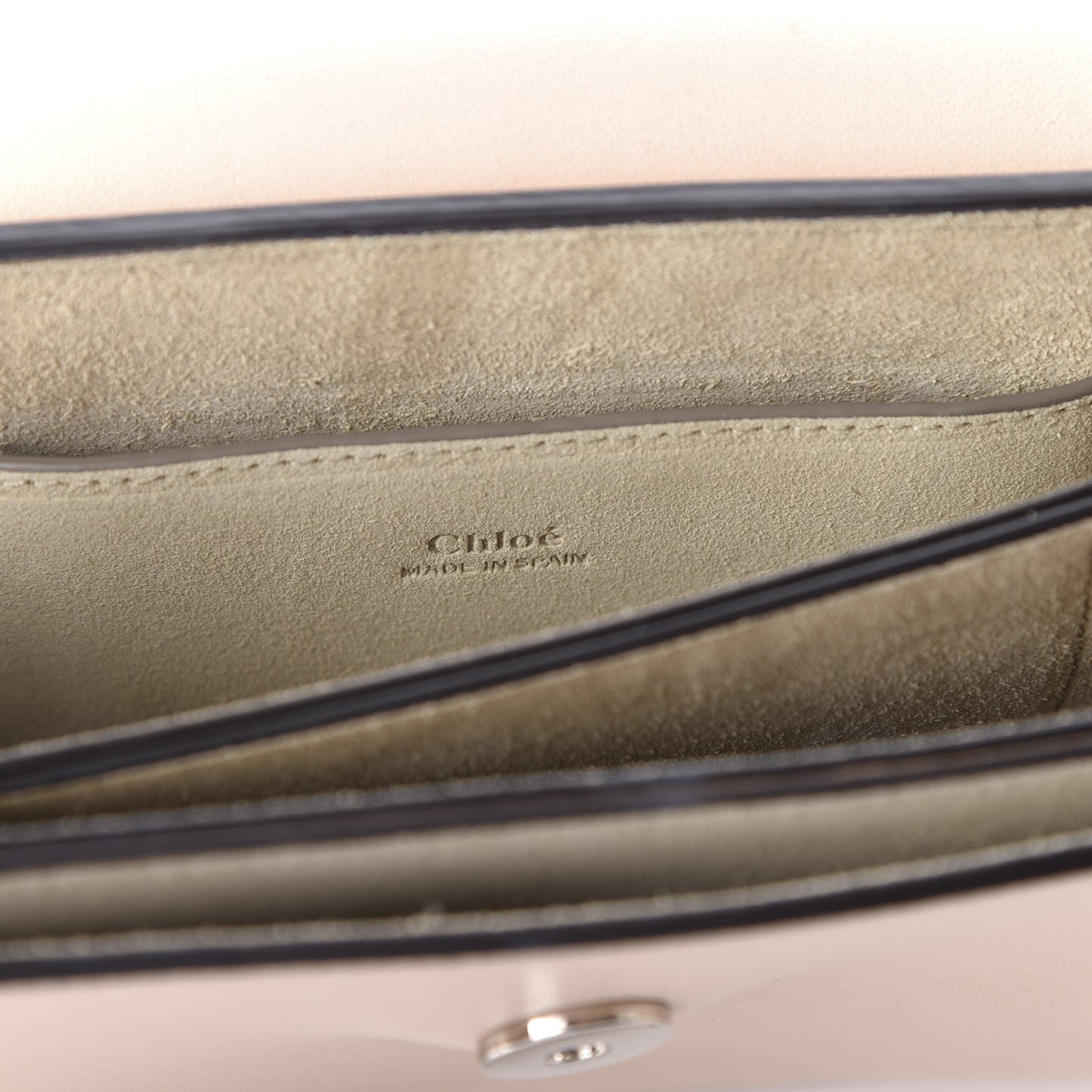 Suede Calfskin Small Faye Shoulder Bag Cement Pink