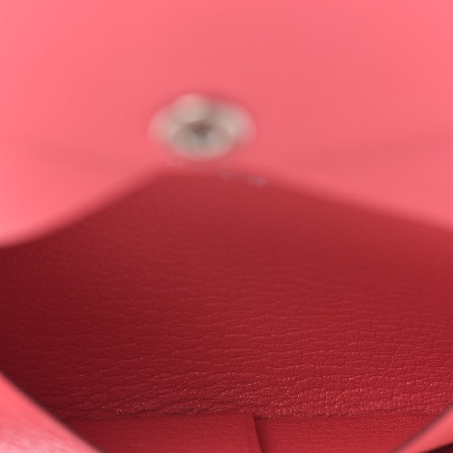 Chevre Mysore Calvi Card Case Rose Lipstick