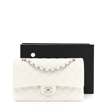 Chanel Caviar Quilted Medium Double Flap White 11 of 11