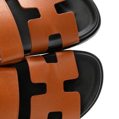 Hermes Epsom Womens Chypre Sandals 36 Natural 10 of 15