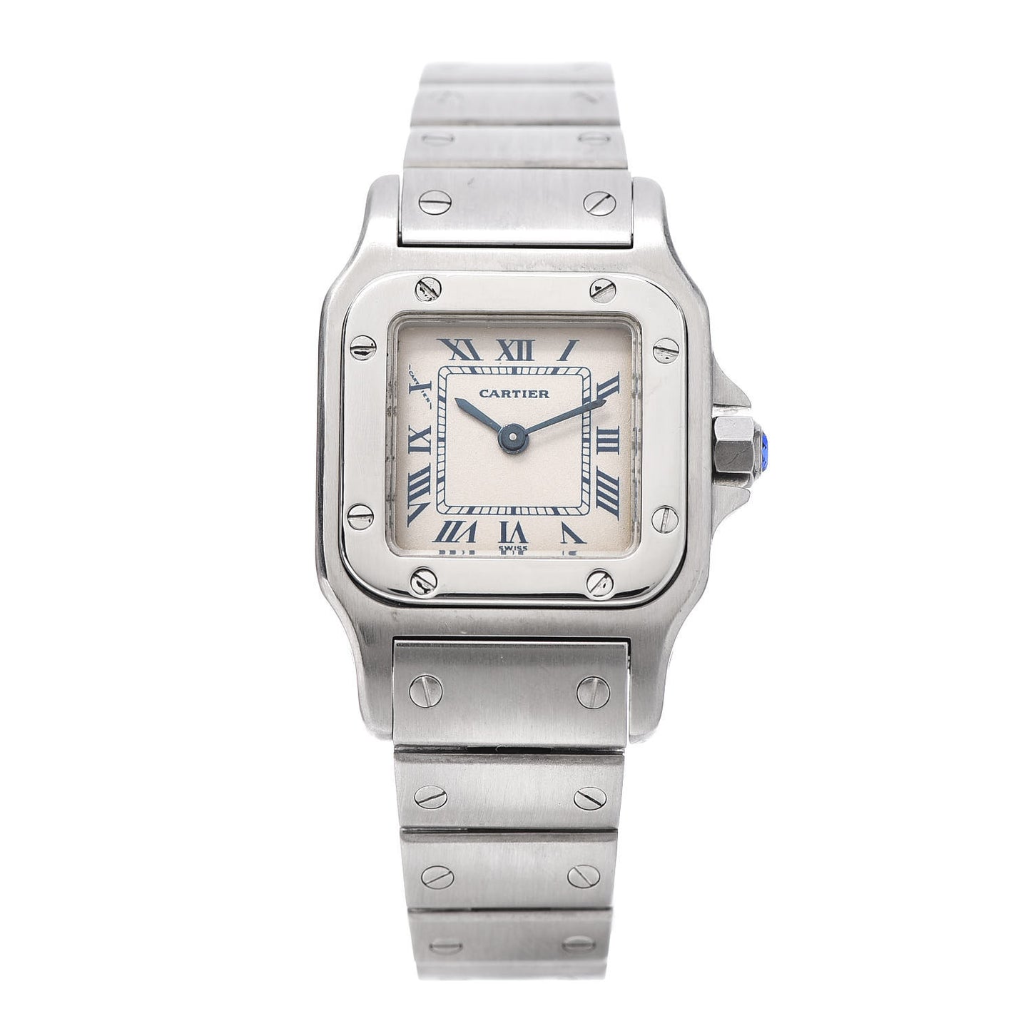 Stainless Steel 24mm Santos de Cartier Galbee Quartz Watch