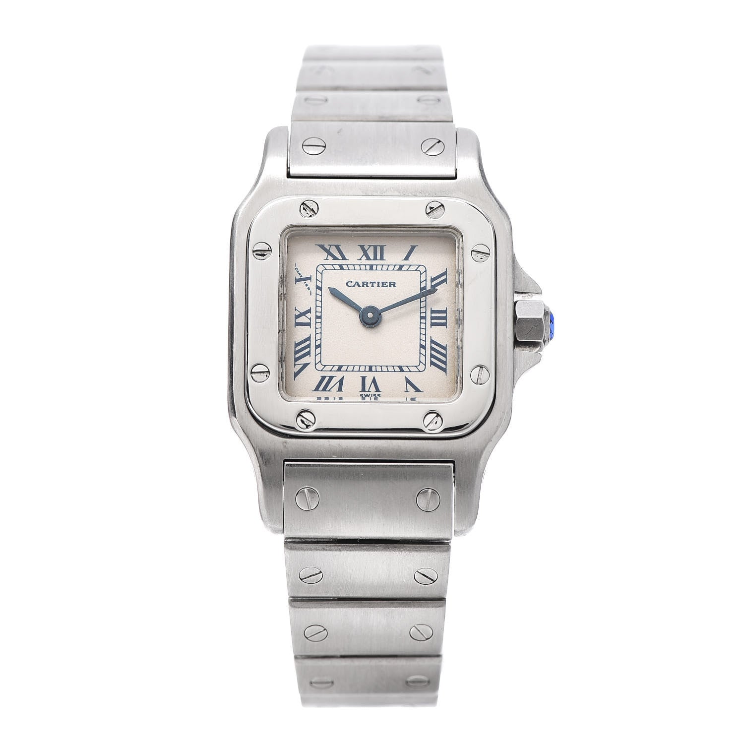 Cartier Stainless Steel 24mm Santos de Cartier Galbee Quartz Watch 1 of 8