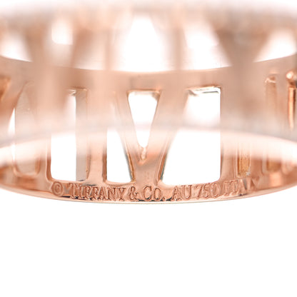 Tiffany 18K Rose Gold Diamond Atlas Open Pave Ring 49 4.75 4 of 5