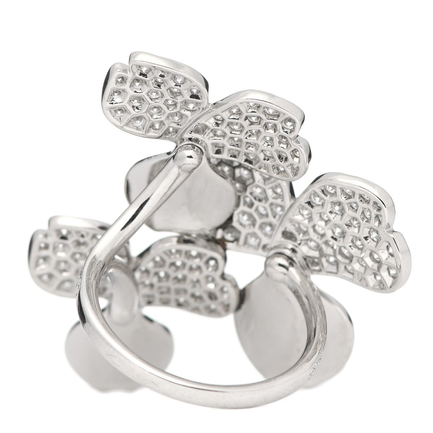 Tiffany Platinum Diamond Paper Flowers Cluster Ring 52 6 3 of 6