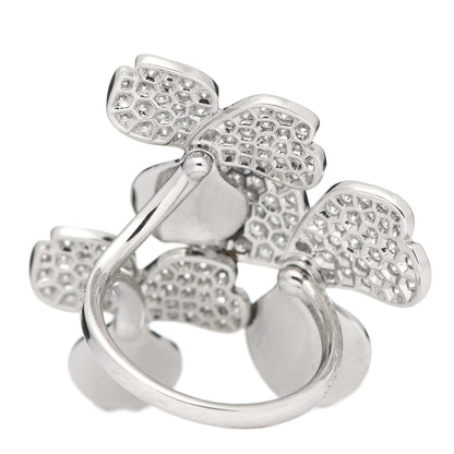 Tiffany Platinum Diamond Paper Flowers Cluster Ring 52 6 3 of 6