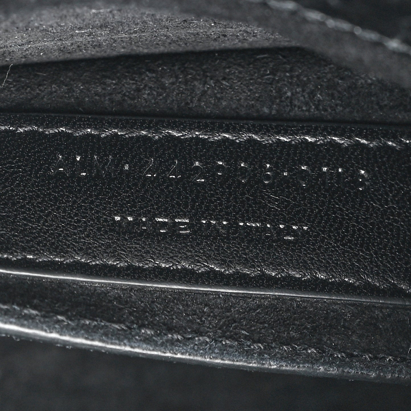 Calfskin Crocodile Embossed Medium Monochrome Monogram Sunset Black