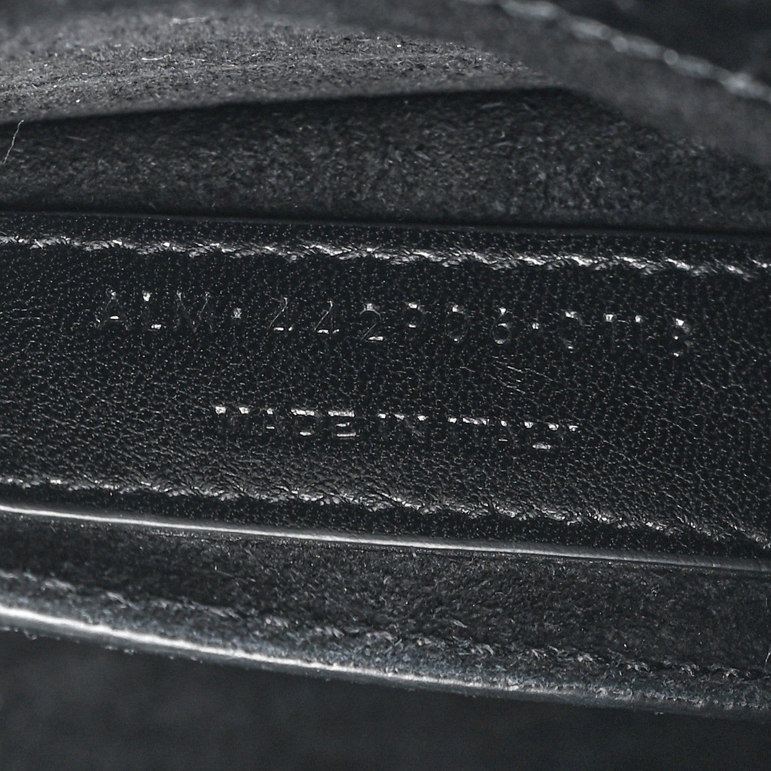Saint Laurent Calfskin Crocodile Embossed Medium Monochrome Monogram Sunset Black 9 of 12