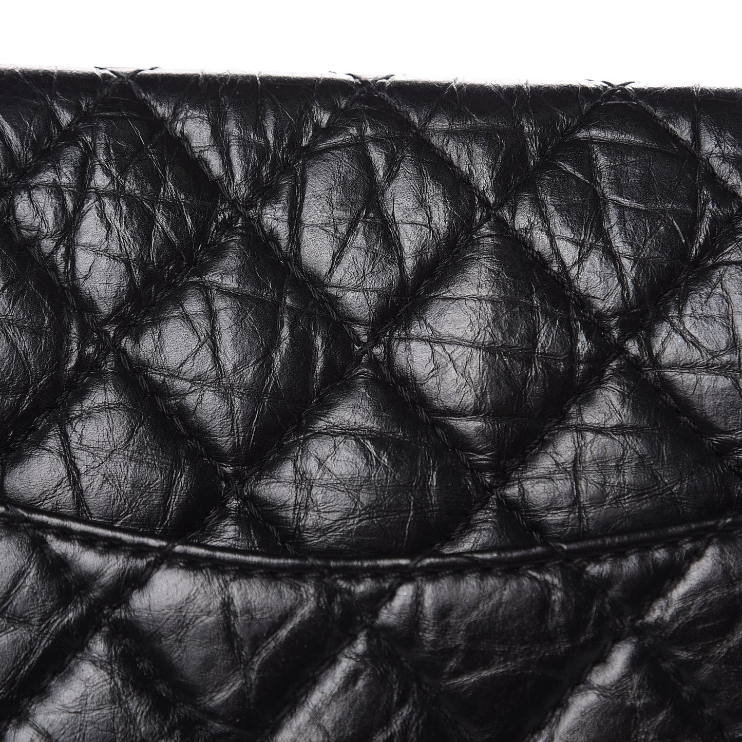Aged Calfskin Quilted 2.55 Reissue 226 Flap Black