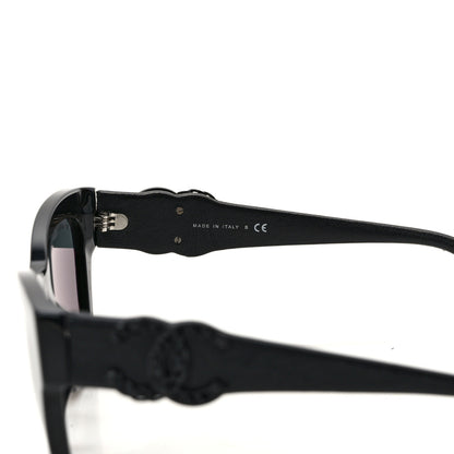 Chanel Acetate Square Cat Eye CC Sunglasses 5456-Q-A Black 6 of 7