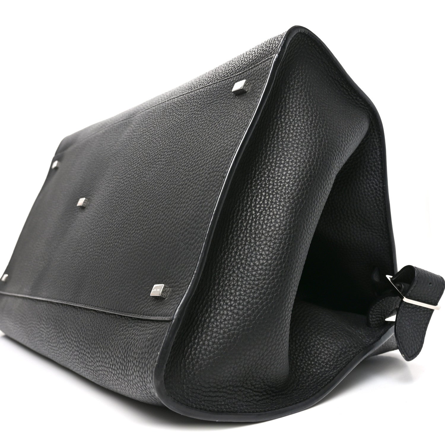 The Row Grained Calfskin Soft Margaux 17 Black 9 of 9