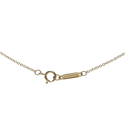 Tiffany 18K Yellow Gold Diamond Small T Smile Pendant Necklace 4 of 5