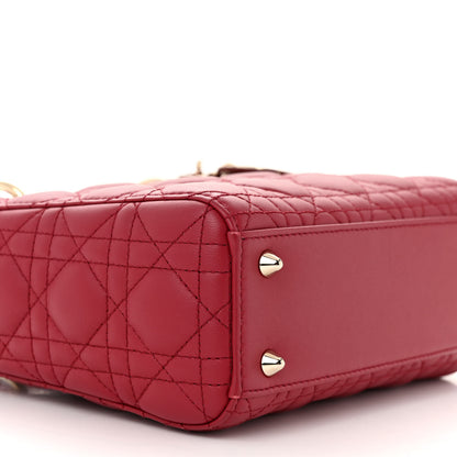 Christian Dior Lambskin Cannage Small My ABCDior Lady Dior Red 9 of 10