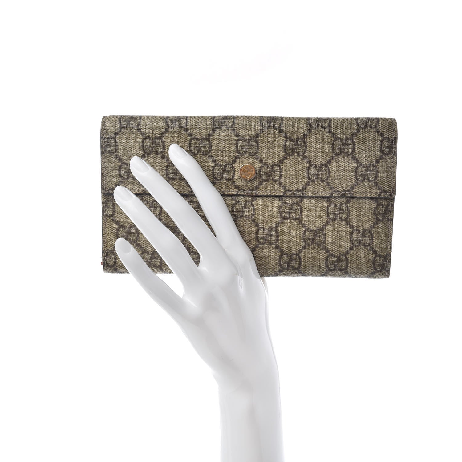 Gucci GG Supreme Monogram Interlocking Continental Flap Wallet 2 of 6