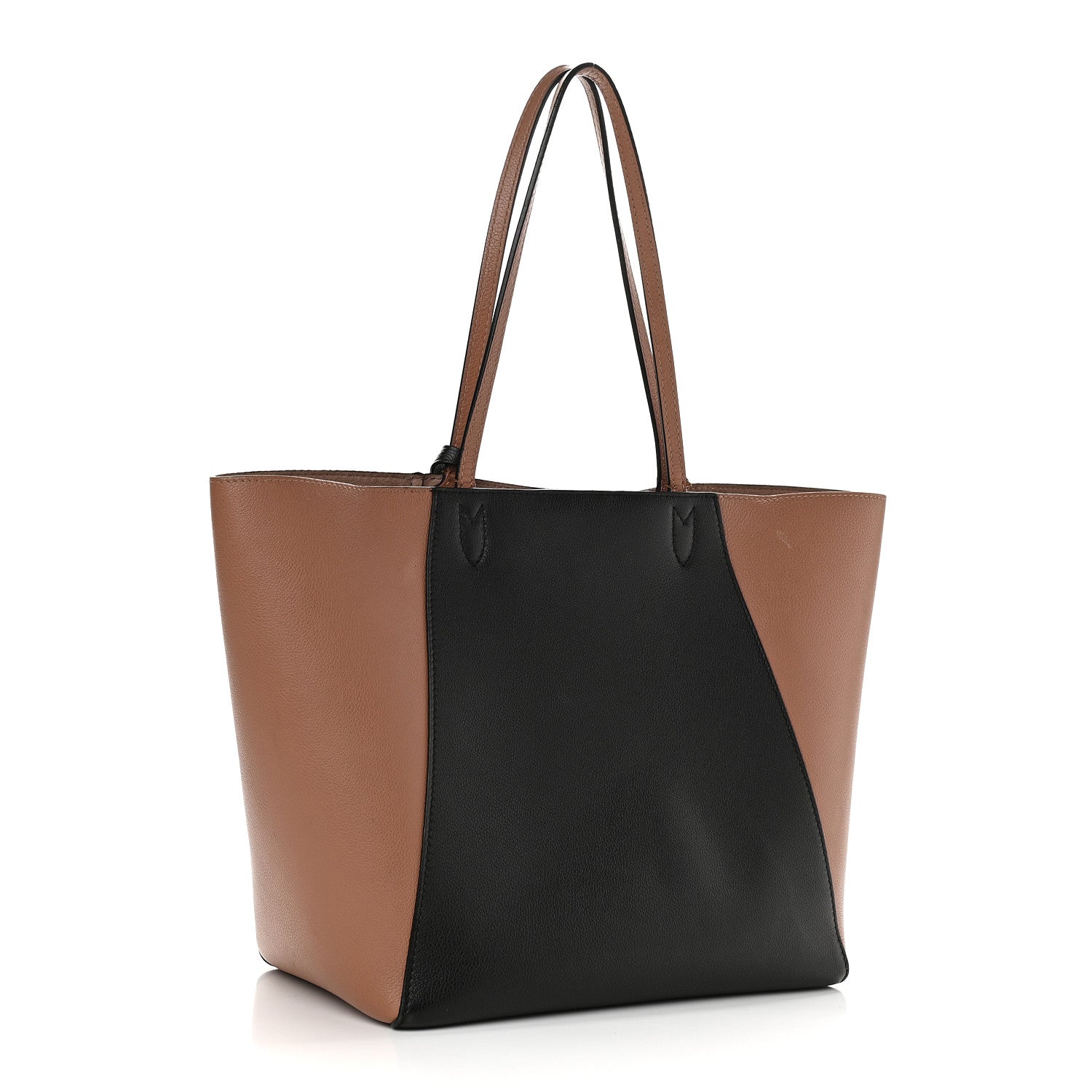 Louis Vuitton Calfskin Lockme Cabas Bois de Rose Black 3 of 12