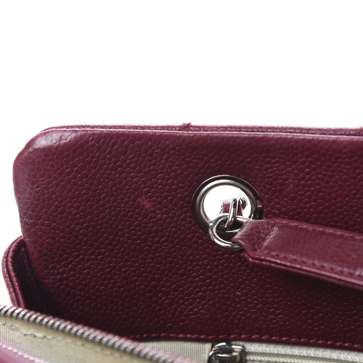Chanel Caviar Quilted Timeless CC Tote Dark Red 12 of 17