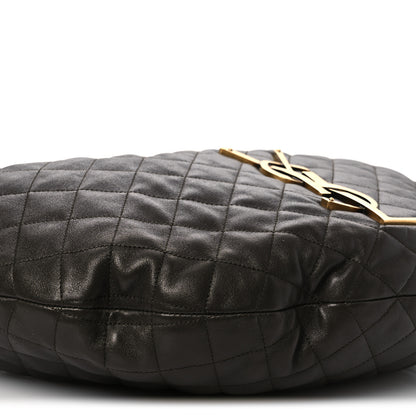Saint Laurent Lambskin Quilted Maxi Icare Shopping Tote Light Musk 9 of 11