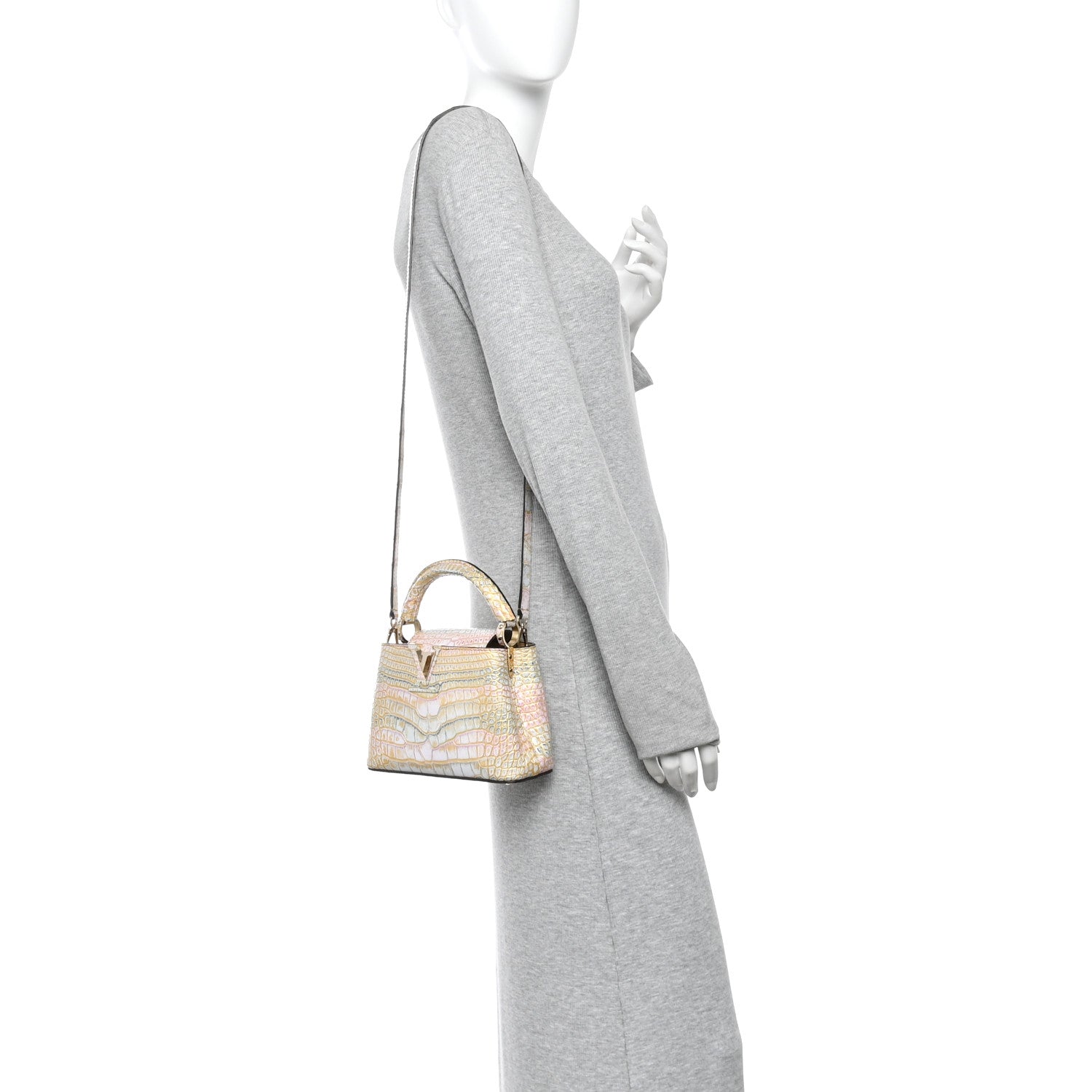 Louis Vuitton Alligator Mini Capucines Royal Garden 2 of 10