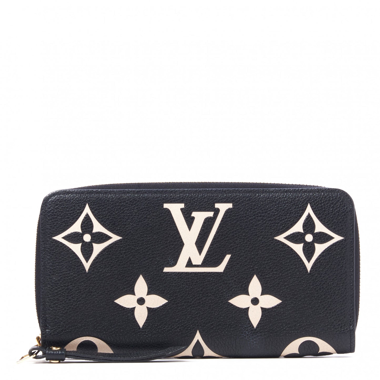 Empreinte Monogram Giant Zippy Wallet Black Beige