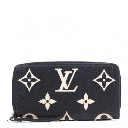 Louis Vuitton Empreinte Monogram Giant Zippy Wallet Black Beige 1 of 8