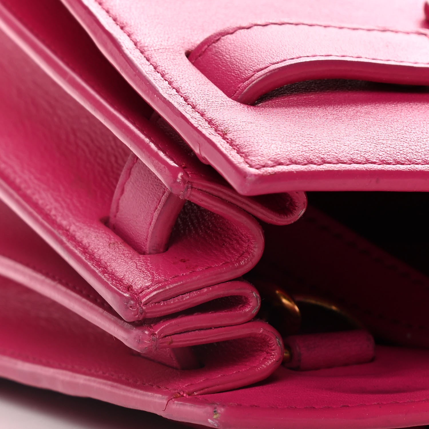 Saint Laurent Calfskin Nano Sac De Jour Bubblegum 14 of 14