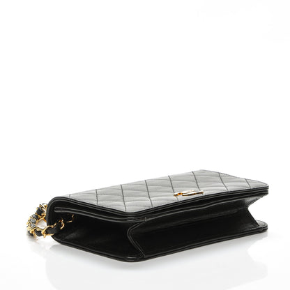 Chanel Lambskin Quilted Small Evening Flap Black 4 of 8
