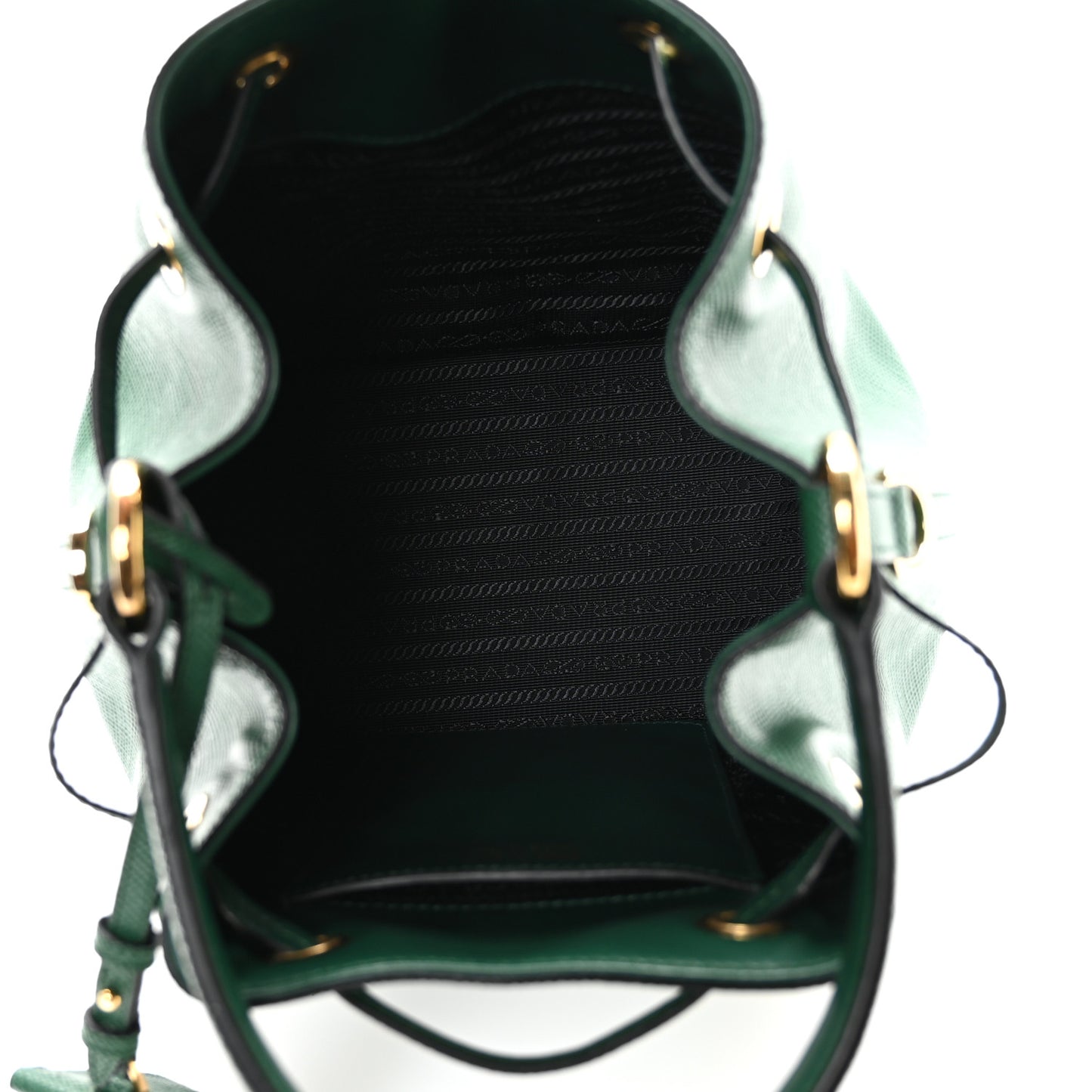 Saffiano Cuir Bucket Bag Biliardo