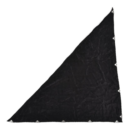 Louis Vuitton Silk Strass Monogram Flower Crown Triangle Scarf Black 1 of 6