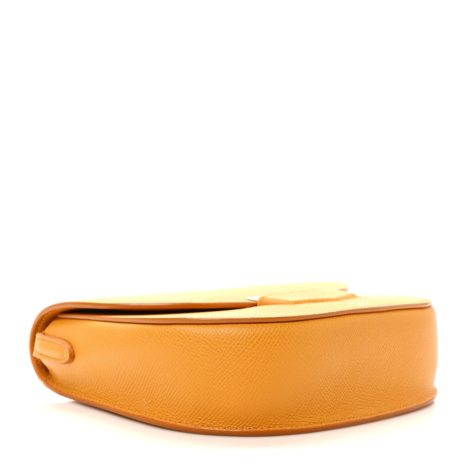 Celine Grained Calfskin Small Trotteur Saffron 4 of 9
