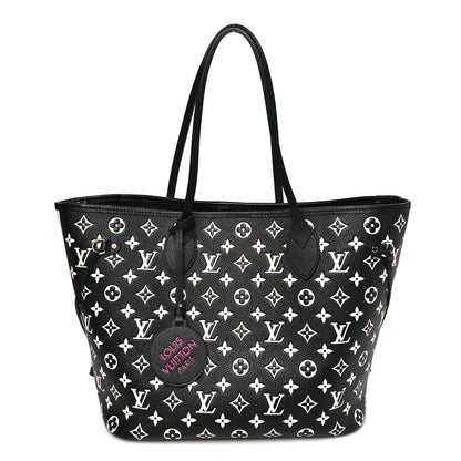 Louis Vuitton Empreinte Spring In The City Neverfull MM Black White Pink 1 of 9