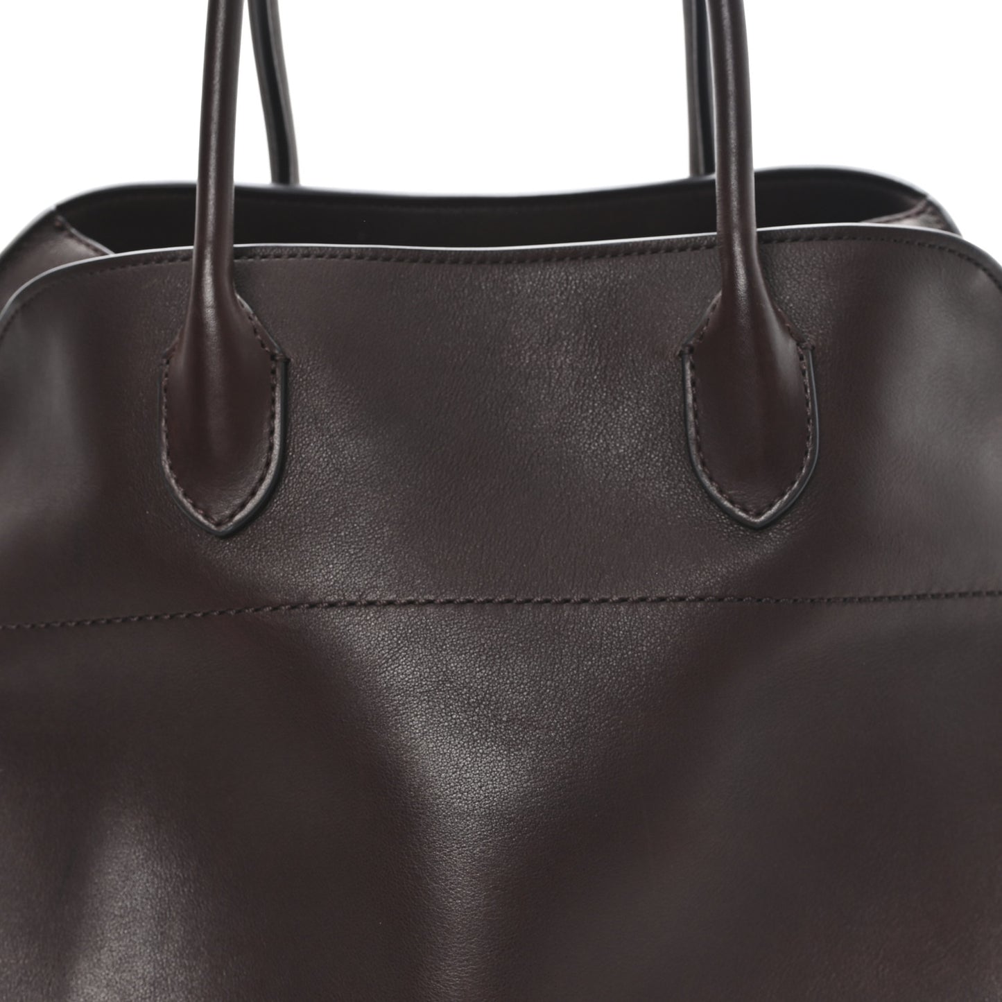 Polished Saddle Calfskin Soft Margaux 15 Chestnut
