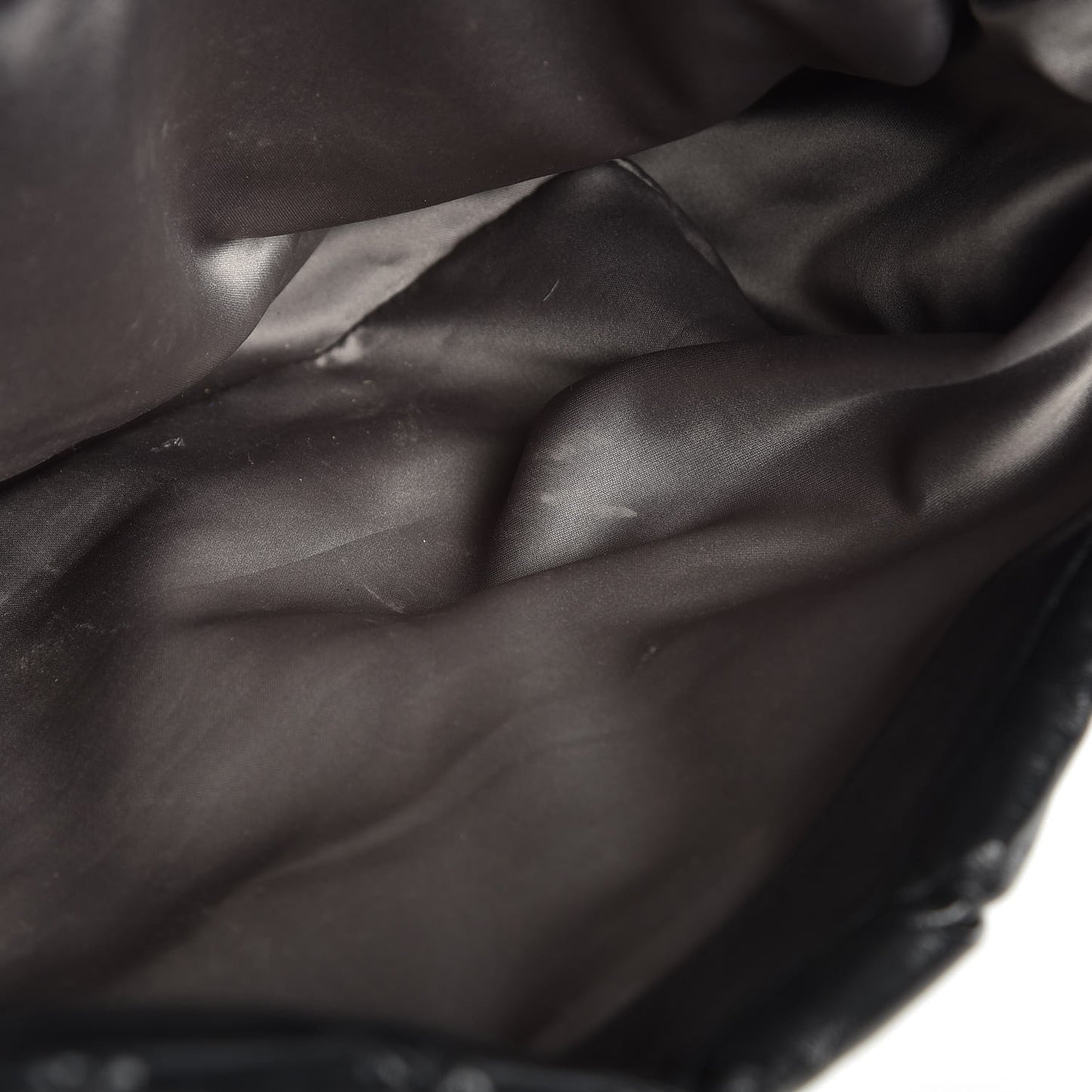 Glazed Calfskin Twisted Maxi Flap Black