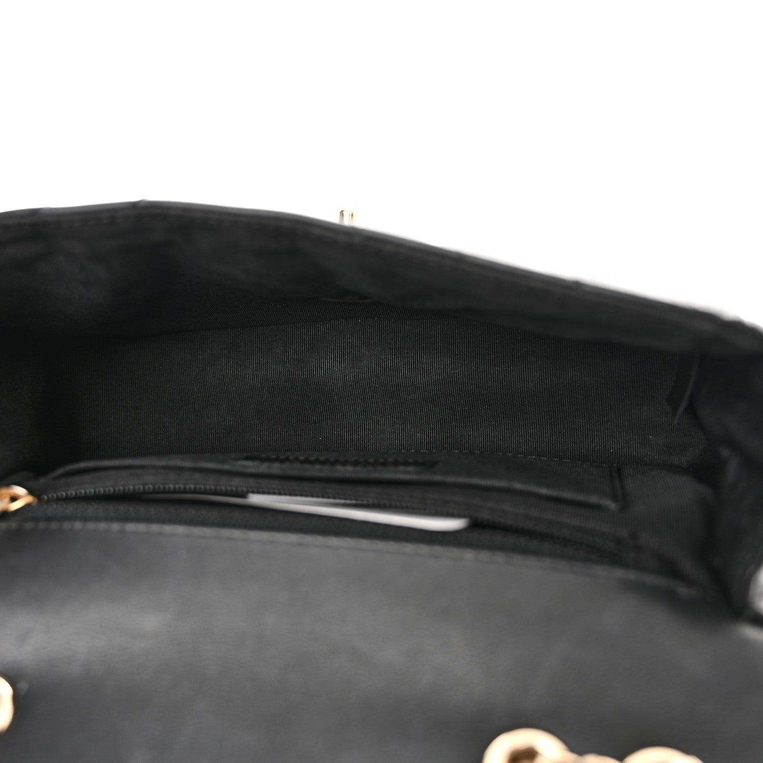 Chanel Calfskin Chevron Quilted Small Statement Flap Black 5 of 11