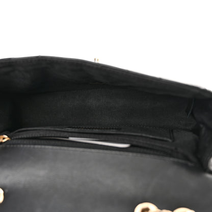 Chanel Calfskin Chevron Quilted Small Statement Flap Black 5 of 11