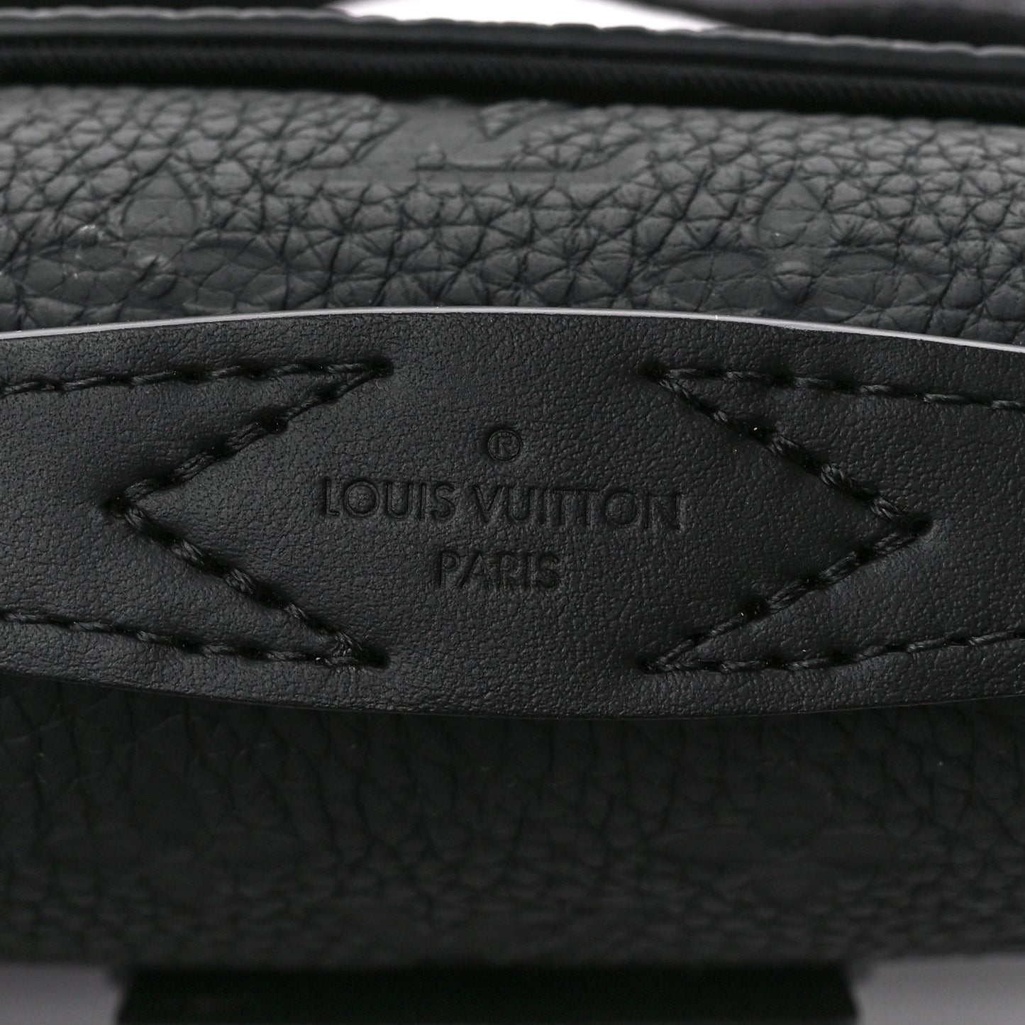 Taurillon Monogram S Lock Sling Bag Black