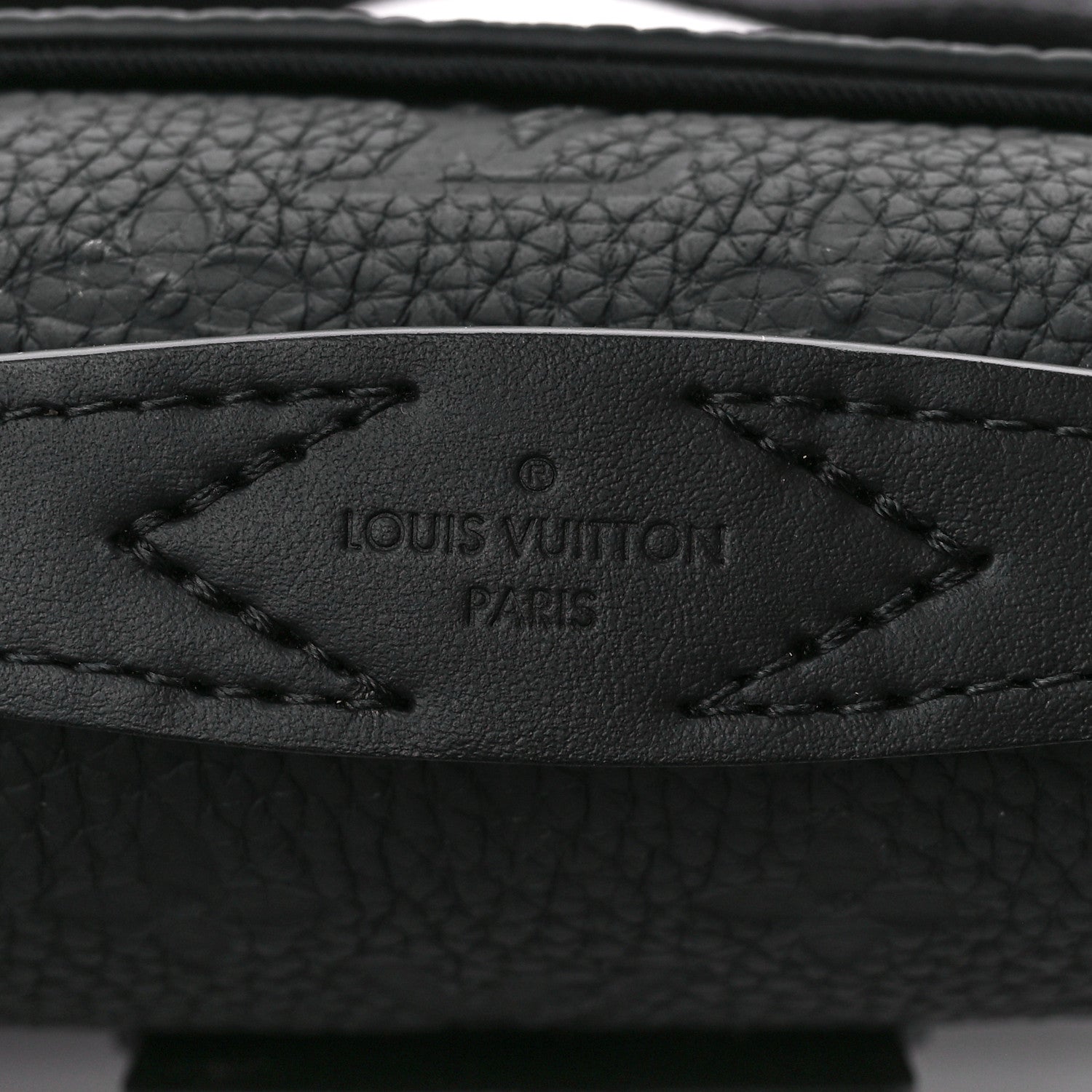Louis Vuitton Taurillon Monogram S Lock Sling Bag Black 8 of 12