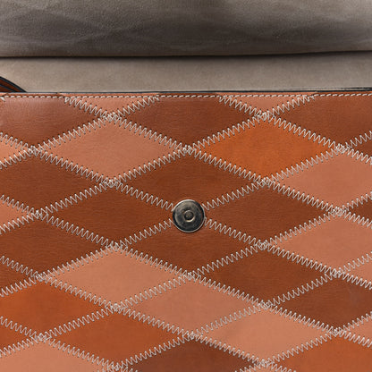 Chloe Calfskin Patchwork Medium Faye Shoulder Bag Caramel 10 of 17