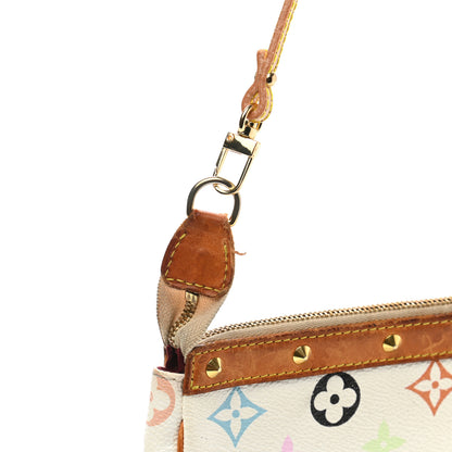 Louis Vuitton Monogram Multicolor Pochette Accessories White 13 of 14