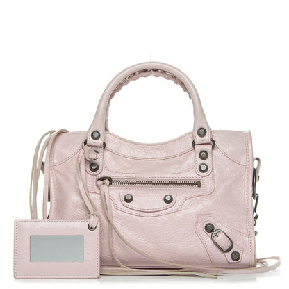 Balenciaga Agneau Classic Hardware Mini City Rose Poudre Rose Petunia 1 of 7