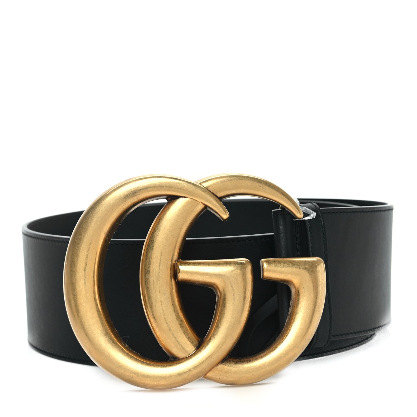 Calfskin Double G Wide Belt 90 36 Black