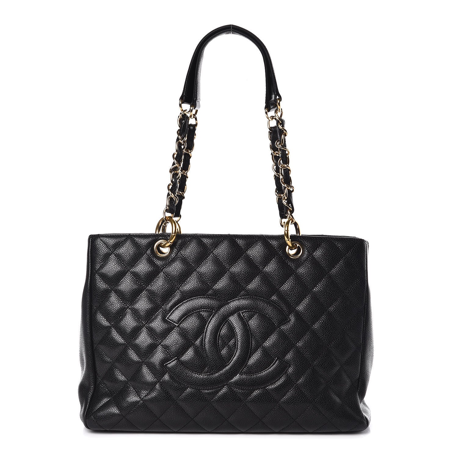 Chanel Caviar Quilted Grand Shopping Tote GST Black 1 of 9