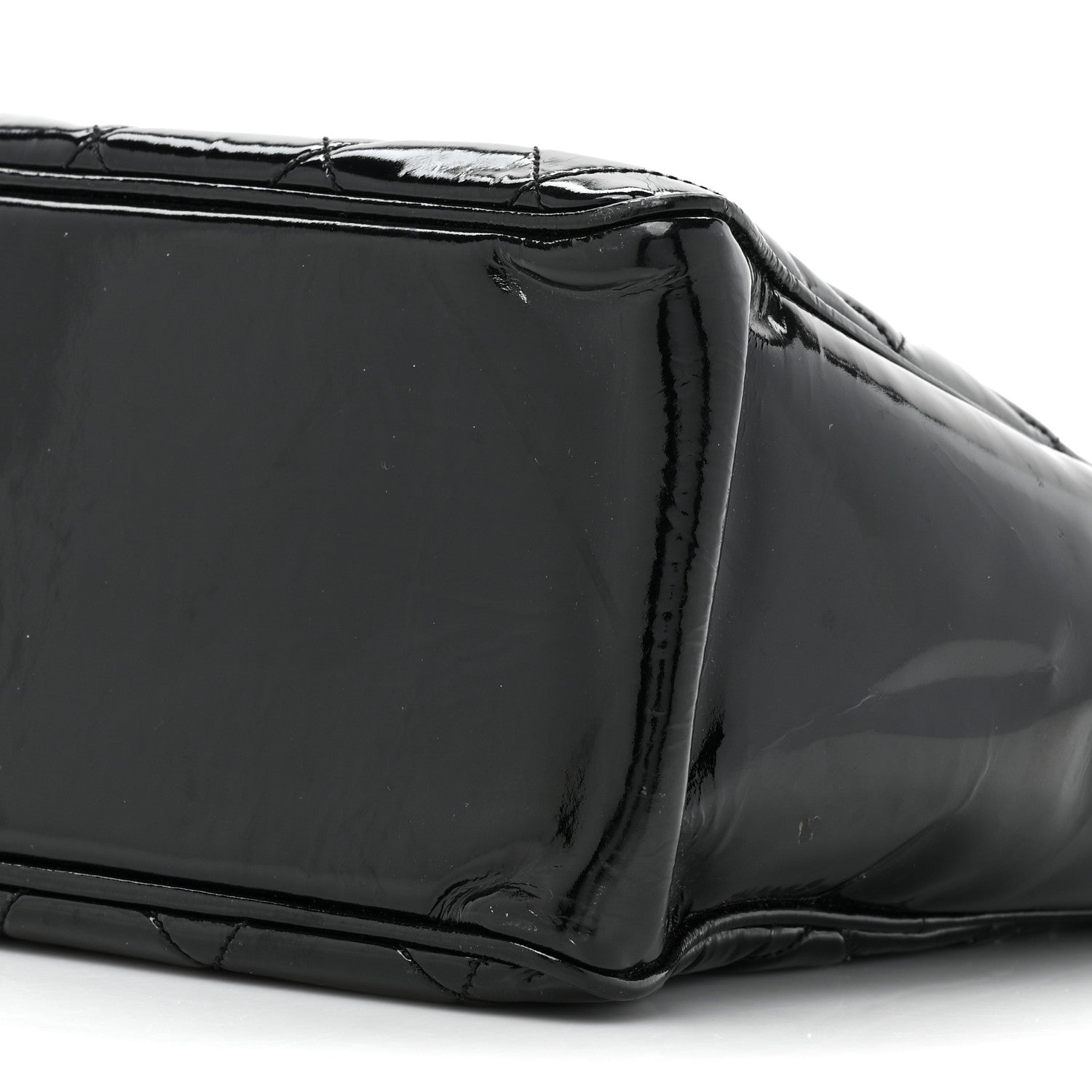 Chanel Patent Quilted Tote Black 9 of 17