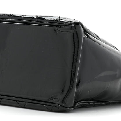 Chanel Patent Quilted Tote Black 9 of 17