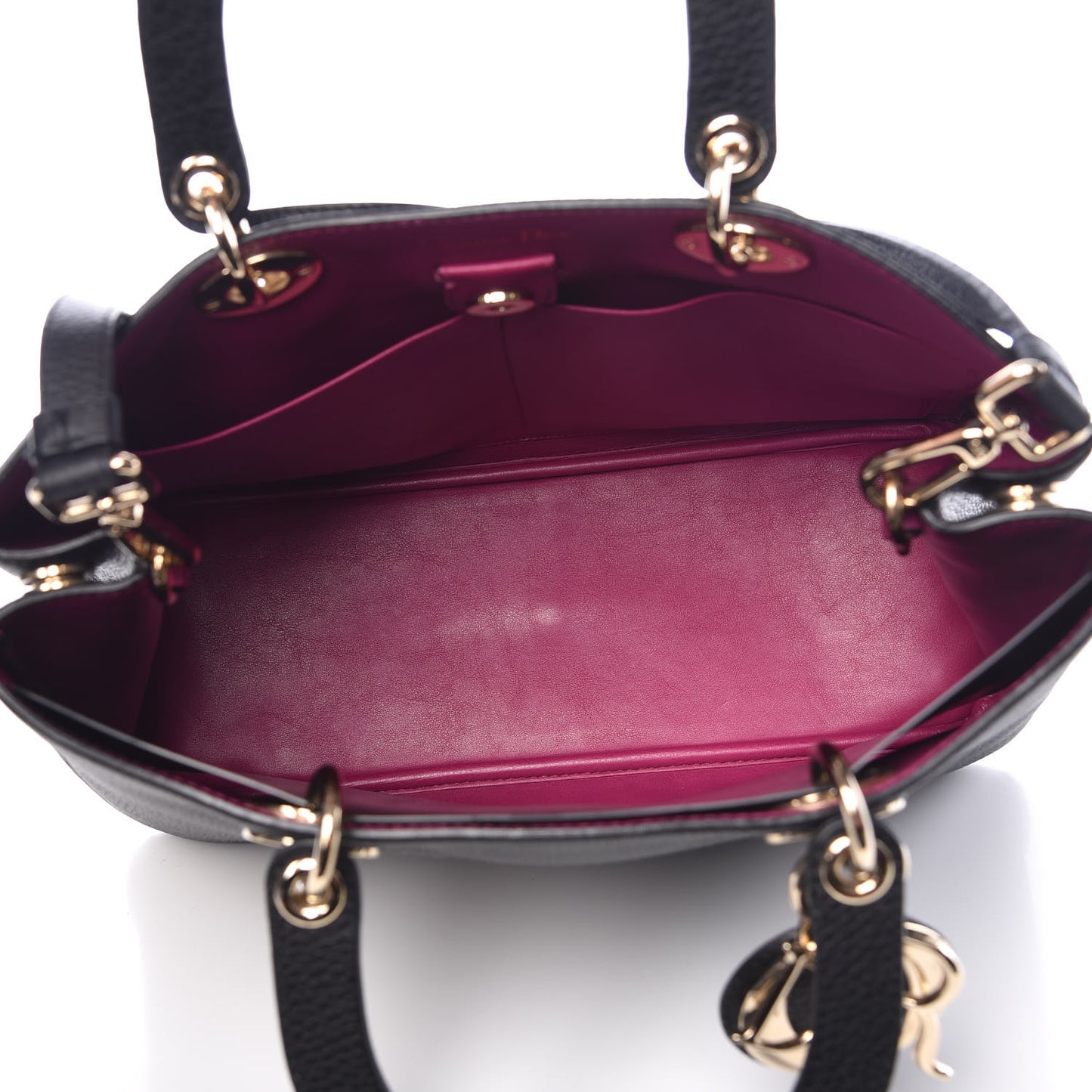Bullcalf Medium Diorissimo Tote Black Rose Indien
