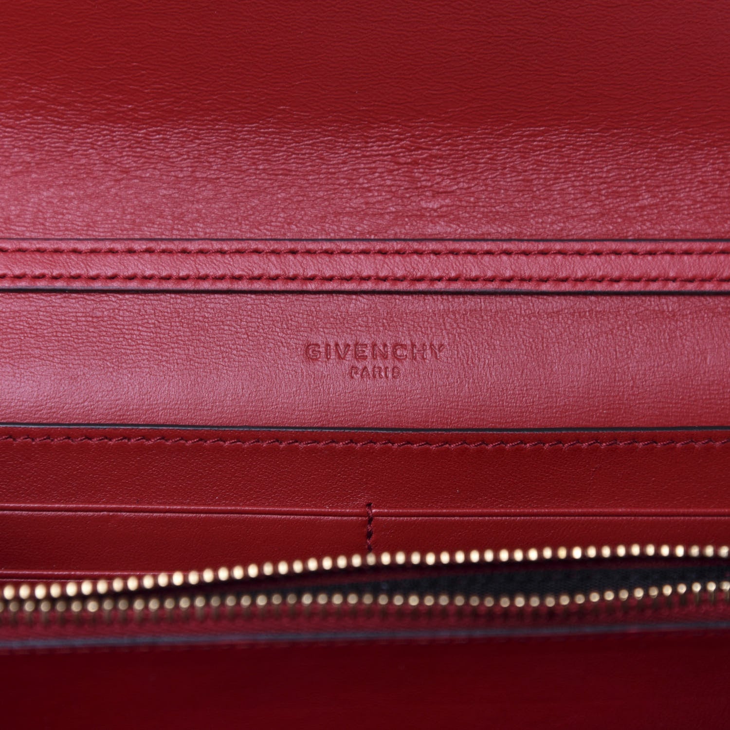 Givenchy Goatskin Quilted GV3 Chain Wallet Vermillon 8 of 12