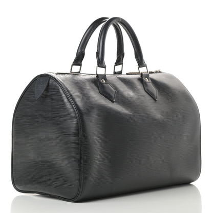 Louis Vuitton Epi Speedy 35 Black 3 of 11