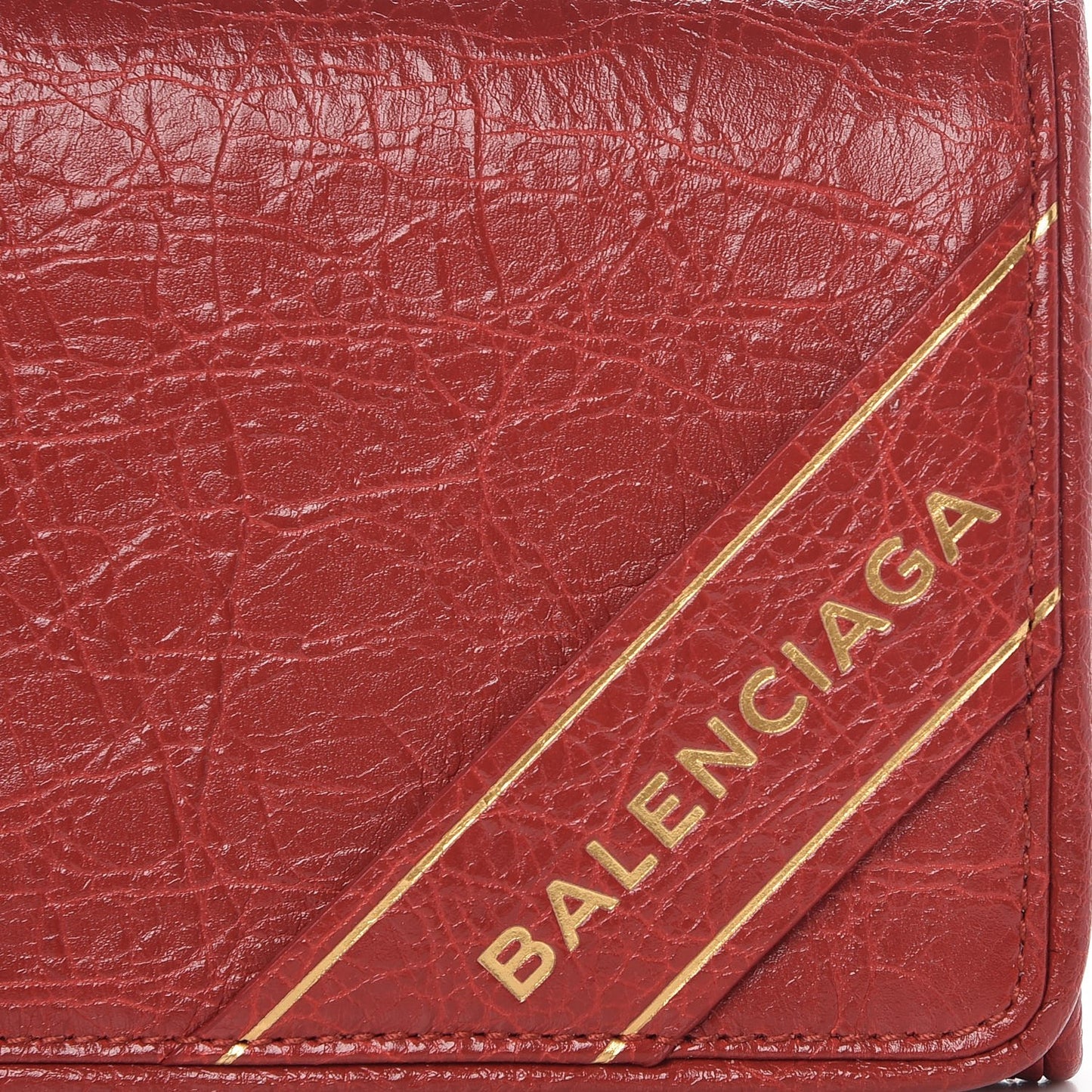 Agneau Blanket Money Wallet Rouge Brique